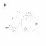 Светильник SP-BED-R90-3W Warm3000 (BK, 20 deg, 230V) (Arlight, IP20 Металл, 3 года) 029634