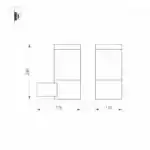 Светильник LGD-STEM-WALL-10W Warm3000 (GR, 185 deg, 230V) (Arlight, IP65 Металл, 3 года) 029985
