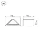 Светильник LGD-Wall-Delta-1B-12W Warm White (Arlight, IP54 Металл, 3 года) 019779