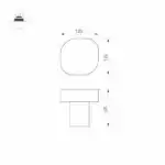 Светильник LGD-SWAMP-BOLL-H100-7W Warm3000 (GR, 93 deg, 230V) (Arlight, IP65 Металл, 3 года) 030002