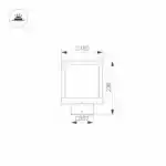 Светильник LGD-Path-Cub-H230B-12W Warm White (Arlight, IP54 Металл, 3 года) 021810