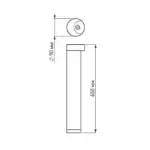Светильник LGD-Path-Round90-H450B-7W Warm White (Arlight, IP54 Металл, 3 года) 020348