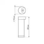 Светильник LGD-Path-Round90-H250B-7W Warm White (Arlight, IP54 Металл, 3 года) 020347