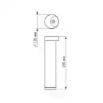 Светильник LGD-Path-Round120-H450B-12W Warm White (Arlight, IP54 Металл, 3 года) 020336
