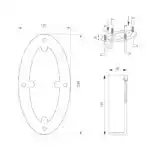 Светильник LGD-MUSE-BOLL-H1500-18W Warm3000 (DG, 328 deg, 230V) (Arlight, IP65 Металл, 3 года) 035395