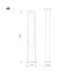 Светильник LGD-MUSE-BOLL-H2000-18W Warm3000 (DG, 328 deg, 230V) (Arlight, IP65 Металл, 3 года) 037522