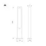 Светильник LGD-MUSE-BOLL-H1500-18W Warm3000 (DG, 328 deg, 230V) (Arlight, IP65 Металл, 3 года) 035395