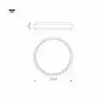Светильник LGD-GIRO-R240-25W Day4000 (GR, 110 deg, 230V) (Arlight, IP54 Металл, 3 года) 032424