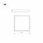 Светильник LGD-AREA-S175x175-10W Day4000 (GR, 110 deg, 230V) (Arlight, IP54 Металл, 3 года) 032426