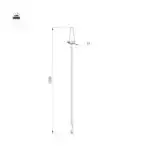 Светильник LGD-CONO-BOLL-H1500-7W Warm3000 (DG, 36 deg, 230V) (Arlight, IP65 Металл, 3 года) 037521