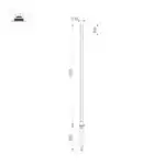 Светильник KT-CANNA-L1000-1W Warm3000 (DG, 110 deg, 24V) (Arlight, IP65 Металл, 3 года) 034163