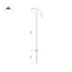 Светильник KT-CANNA-L750-1W Warm3000 (DG, 110 deg, 24V) (Arlight, IP65 Металл, 3 года) 034162