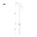 Светильник KT-CANNA-L500-1W Warm3000 (DG, 110 deg, 24V) (Arlight, IP65 Металл, 3 года) 034161