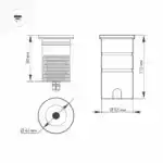 Светильник LTD-GROUND-R65-6W Warm3000 (SL, 24 deg, 230V) (Arlight, IP67 Металл, 3 года) 026449