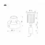 Светильник LTD-GROUND-XL-R65-6W Warm3000 (SL, 15 deg, 230V) (Arlight, IP67 Металл, 3 года) 028047