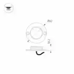 Светильник ART-DECK-LAMP-R40-1W Warm3000 (SL, 120 deg, 12-24V) (Arlight, IP67 Металл, 3 года) 024925