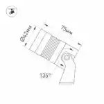 Светильник KT-RAY-COLOR-R42-6W RGB (DG, 25 deg, 12V) (Arlight, IP67 Металл, 3 года) 028916