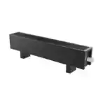 Напольный конвектор Vitron ВКН.100.150.600.2ТГ.Б.RAL9005 с однотонной покраской, черный, боковое правое подключение