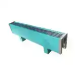 Напольный конвектор Vitron ВКН.300.150.600.4ТК.Н.RAL.СЦ + RAL.НСЦ с комбинированной покраской цвета RAL, нижнее правое подключение (с термовентилем)