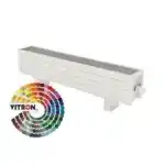 Напольный конвектор Vitron ВКН.100.150.600.2ТГ.Б.RAL.НСЦ + RAL.СЦ с комбинированной покраской цвета RAL, боковое правое подключение