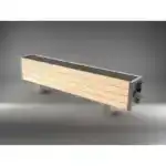 Напольный конвектор Vitron ВКН.300.150.600.4ТК.Н.RAL.НСЦ + RAL.СЦ с комбинированной покраской цвета RAL, нижнее правое подключение (с термовентилем)