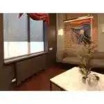 Горизонтальный настенный конвектор Vitron ВКС.600.75.500.2ТВ.Н.RAL9016 + RAL9005 с комбинированной покраской, нижнее правое подключение (с термовентилем)