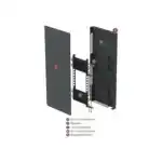 Вертикальный настенный конвектор Vitron ВКС.2000.100.300.2ТВ.Н.RAL9016 с однотонной покраской, белый, нижнее правое подключение (с термовентилем)