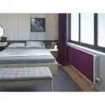 Горизонтальный настенный конвектор Vitron ВКС.600.75.500.2ТВ.Н.RAL.НСЦ + RAL.СЦ с комбинированной покраской цвета RAL, нижнее правое подключение (с термовентилем)