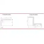 Решетка с рамкой для внутрипольного конвектора Vitron 600×360 шаг 18 мм, алюминиевая черная анодированная