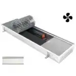 Конвектор внутрипольный EvaSystems KB.65.258.900.RR.P (нат. реш.) с вентилятором (с алюминиевой решеткой натурального цвета)