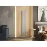 Трубчатый радиатор с прямоугольным профилем 30х60 GUARDO RETTA 6SP 1800 мм высотой, 140 мм шириной, 2 секции, боковое подключение, 6SP-1800-02 BK-VER RAL9016 белый матовый