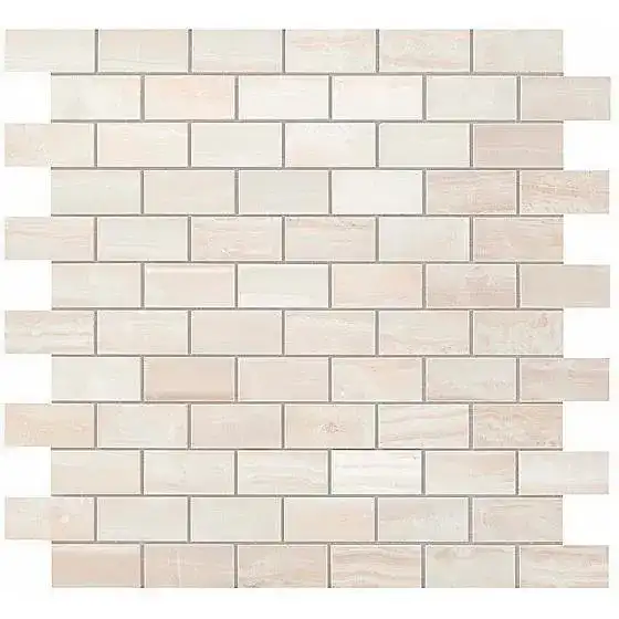 08662c2d330b4ff1fbeb9b0ab7827243 S.O. Pure White Brick Mosaic 30,5х30,5/С.О. Пьюр Вайт Брик Мозаика 30,5х30,5 600110000202