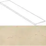 S.S. Cream Scalino Laterale SX 33×120/С.С. Крим Ступень Угловая Левая 33х120 620070000768