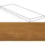 Verity Cognac Scalino Angolare SX 33х120/Верити Коньяк Ступень Угловая Левая 33х120 620070001155
