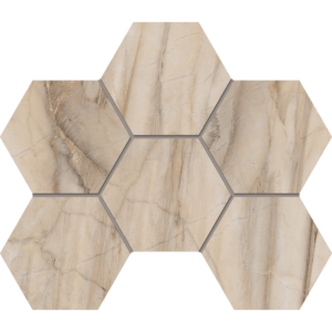 Мозаика BR01 Bernini Hexagon Pearl Мозаика неполированная 25×28,5 Mosaic/BR01_NS/25×28,5/Hexagon