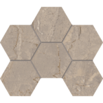 Мозаика BR02 Bernini Hexagon Beige Мозаика неполированная 25×28,5 Mosaic/BR02_NS/25×28,5/Hexagon