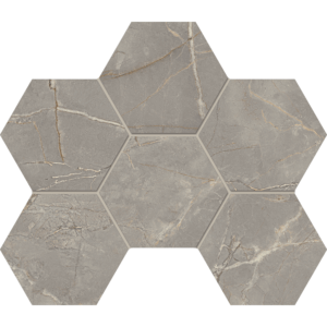 Мозаика BR03 Bernini Hexagon Grey Мозаика неполированная 25×28,5 Mosaic/BR03_NS/25×28,5/Hexagon