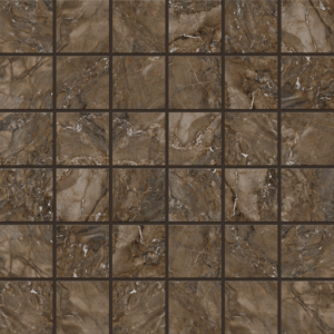 Мозаика BR04 Bernini Dark Brown Мозаика неполированная (5х5) 30×30 Mosaic/BR04_NS/30×30/5×5