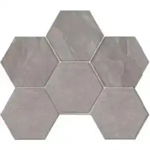 Мозаика LN02/TE02 Luna Hexagon неполированная 25×28.5 Mosaic/LN02_NS/TE02_NS/25×28,5/Hexagon
