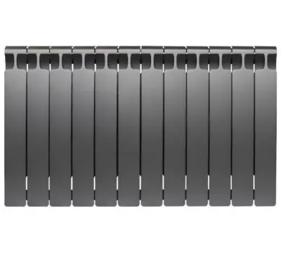 Радиатор биметаллический rifar monolit 500 х 12 секций титан боковое подключение rm500123/47012