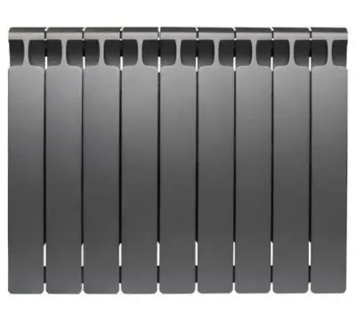 Радиатор биметаллический rifar monolit 500 х 9 секций титан боковое подключение rm50093/47012